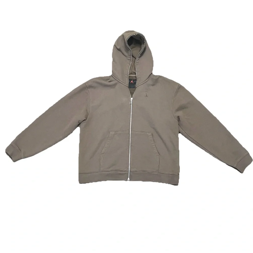 Air Jordan x Travis Scott Full Zip Hoodie Palomino Brown Size Small DZ5500-275